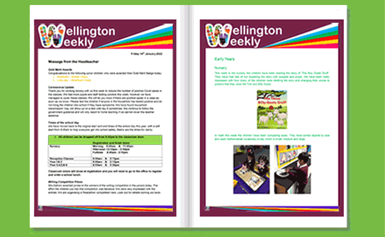 Wellington Primary School newsletter